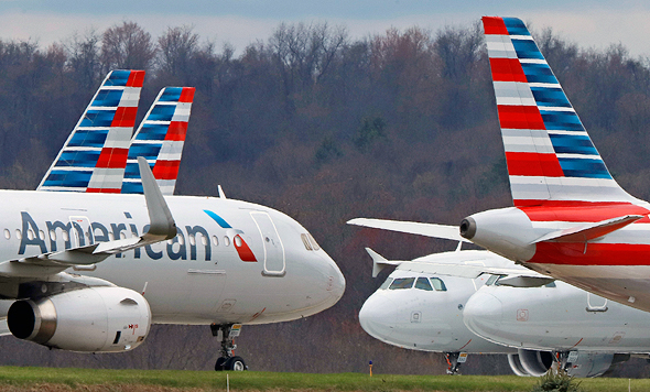 מטוסים של אמריקן איירליינס בפיטסבורג, צילום: איי פי