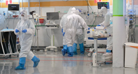 The re-opened Covid-19 ward at Sheba Medical Center. Photo: Shaul Golan