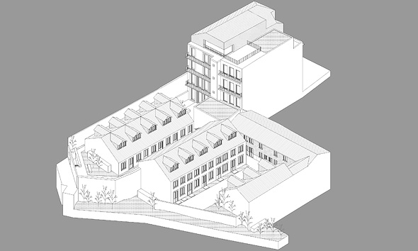 A sketch of Willa&#39;s building in Porto. Photo: Willa