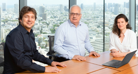 Ben Rabinowitz (Left) Modi Rosen, and Maya Pizov. Photo: Amiti Ventures
