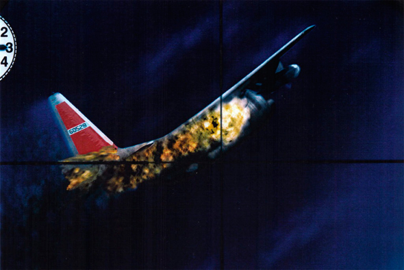 הרקולס ביון תחת אש, מתוך כוונת מיג 17, מקור: mirrorspectator