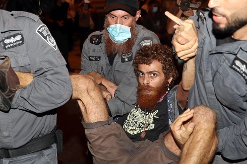 המחאה בירושלים אמש, צילום: יואב דודקביץ