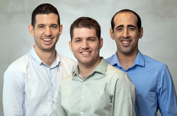 Fouders of Buildots (from right) Yakir Sudry, Roy Danon and Aviv Leibovici. Photo: Eyal Tuag