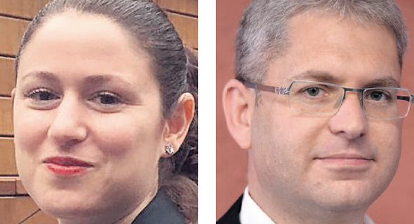 מימין: עורכי הדין מאיר לוין ומיכל אלבז, צילום: גיא אסיאג