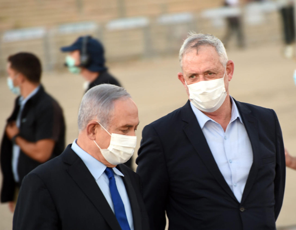  Benjamin Netanyahu and Benny Gantz.Photo: Haim Horenstein  