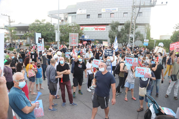 הפגנה של עובדי תעשיית התרבות, צילום: מוטי קמחי