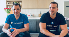Perimeter 81 co-founders Sagi Gidali (right) and Amit Bareket. Photo Danny Katari