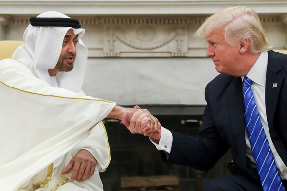 U.S. President Donald Trump and UAE Crown Prince Mohammed Bin Zayed. Photo: AP
