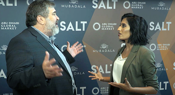 Jon Medved interviewed by Natasha D’Souza at the SALT conference in Abu Dhabi in Dec. 2019. Photo: SALT
