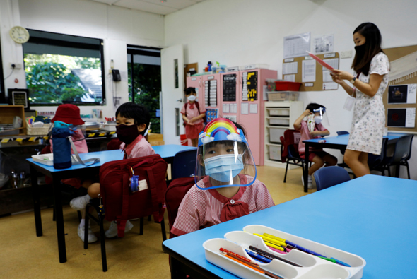 כיתה בסינגפור. חינוך הוא בראש סדר העדיפויות, צילום: רויטרס