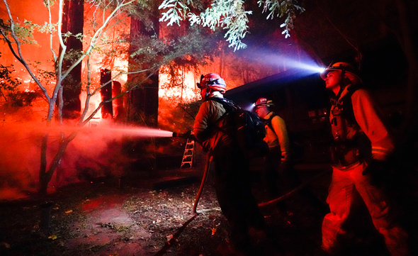 שריפות יער בקליפורניה, צילום: איי פי