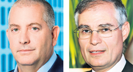 Ari Kalman (right), CEO Menorah and Avi Ortal, CEO Leumi Partners. Photo: Oren Dai and Doron Gilad