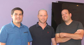 Jifity co-founders Yaakov Matin, Meir Dudai, and Shaul Weisband. Photo: Jifiti 