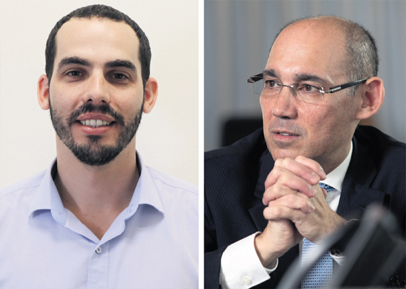 מימין: נגיד בנק ישראל אמיר ירון והממונה על התקציבים יוגב גרדוס