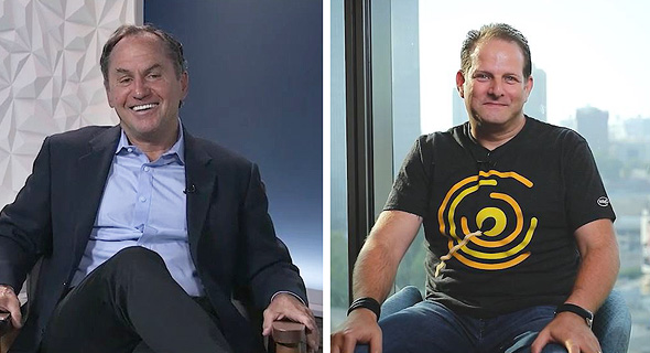 Intel CEO Bob Swan (left) and Intel Ignite General Manager Tzahi (Zack) Weisfeld. Photo: Courtesy