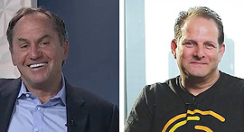 Intel CEO Bob Swan (left) andd Intel Ignite GM Tzahi Weisfeld. Photo: Courtesy
