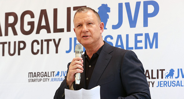 Erel Margalit speaking at the launch event in Jerusalem. Photo: Calcalist