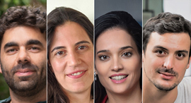 Itzik Elbaz (Left), Einat Nitzan, Irit Kahan, and Eran Bielski. Photo: Calcalist