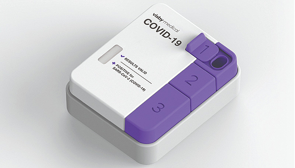 The Visby Medical PCR test kit. Photo: Courtesy