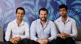 EasySend co-founders Eran Shirazi (left) Tal Daskal, and Omer Shirazi. Photo: Dana Damari