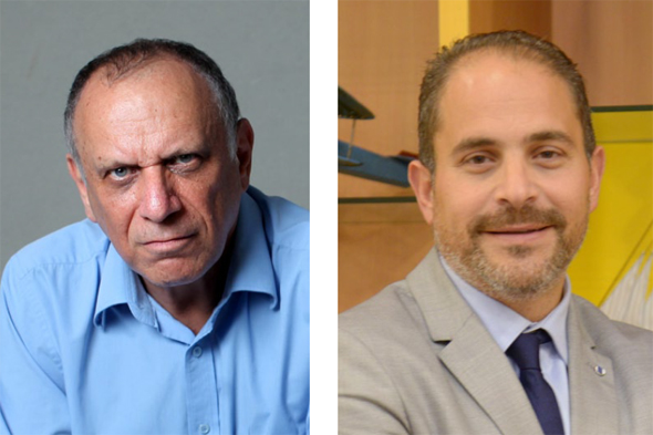 Medtronic Israel CEO Yaron Itzhari (right) and entrepreneur Dov Moran. Photo: Amit Shaal and Liat Mendel