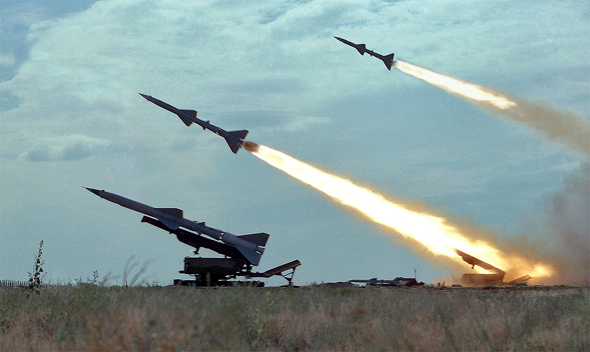שיגור טילי S75 נגד מטוסים, מקור: cmano