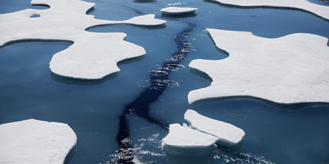 שטח קרח הים מסביב לאנטרקטיקה - ברמה הנמוכה ביותר זה 40 שנה