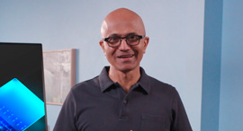 Satya Nadella, CEO of Microsoft at the Ignite 2020 online conference. Photo: Microsoft