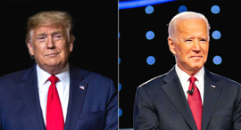 Donald Trump (left and Joe Biden. Photo: Reuters