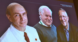 The winners of the 2020 Nobel Prize for Medicine. Photo: Reuters 