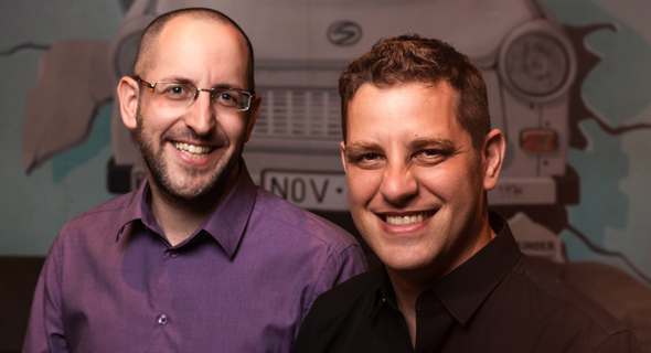 Enroute co-founders Aviv Frenkel (right) and Sagi Levanon. Photo: Boaz Arad