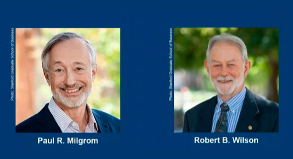 זוכי פרס נובל לכלכלה לשנת 2020, פול מילגרם ורוברט ווילסון, צילום: youtube