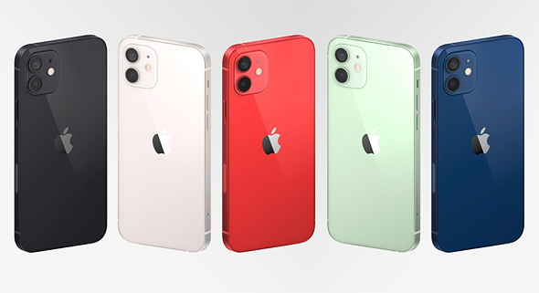 אפל משיקה אייפון 12 בצבעים, צילום מסך: אפל
