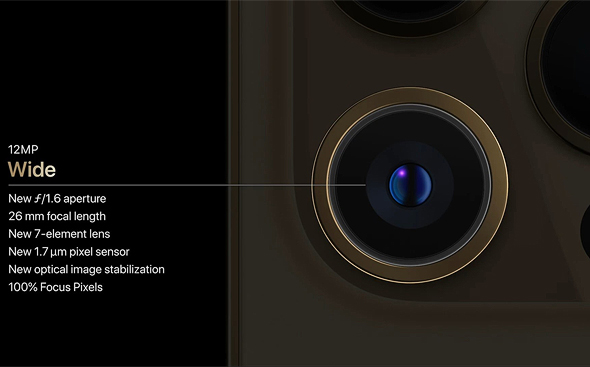 עדשת האייפון 12 פרו מקס, צילום מסך: אפל
