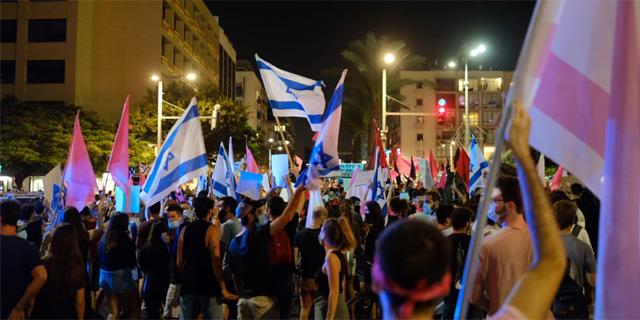 המחאה בתל אביב, צילום: עופר צור