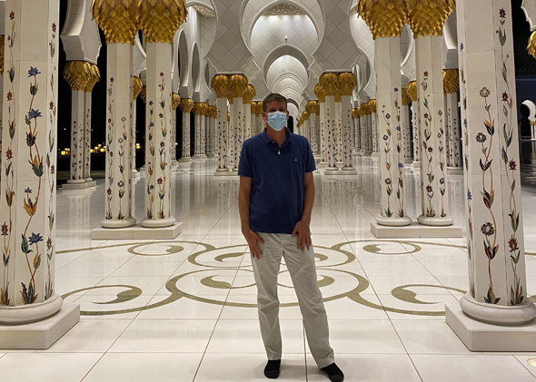 Michael Eisenberg during his recent visit to Abu Dhabi. Photo: Aleph