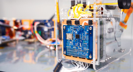 Intel's Myriad 2 Vision Processing Unit on the PhiSat-1. Photo: Tim Herman/Intel