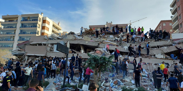 רעידת אדמה עוצמתית בין יוון לטורקיה: הרס באיזמיר ובאי סאמוס