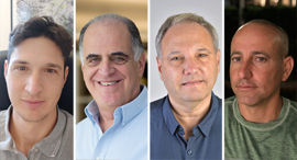 Or Yogev (from right), Tal Mund, Avi Brenmiller and Yossi Sokoler. Photo: Courtesy