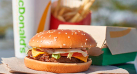 McPlant burger. Photo: AFP