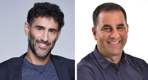 JFrog CEO Shlomi Ben Haim (right) and Qumra Capital managing partner Boaz Dinte. Photo: Courtesy