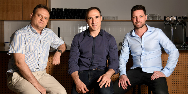 Fireblocks co-founders Idan Ofrat (from right), Michael Shaulov and Pavel Berengoltz. Photo: Yossi Zeliger