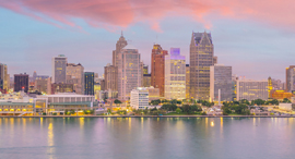 The Detroit city skyline. Photo: Shuttertock