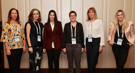 Women participate in the conference in Dubai. Photo: Orel Cohen