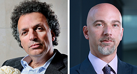 Gerry Livnat (right) and Moshe Bar. Photo: Orel Cohen and Amit Shaal