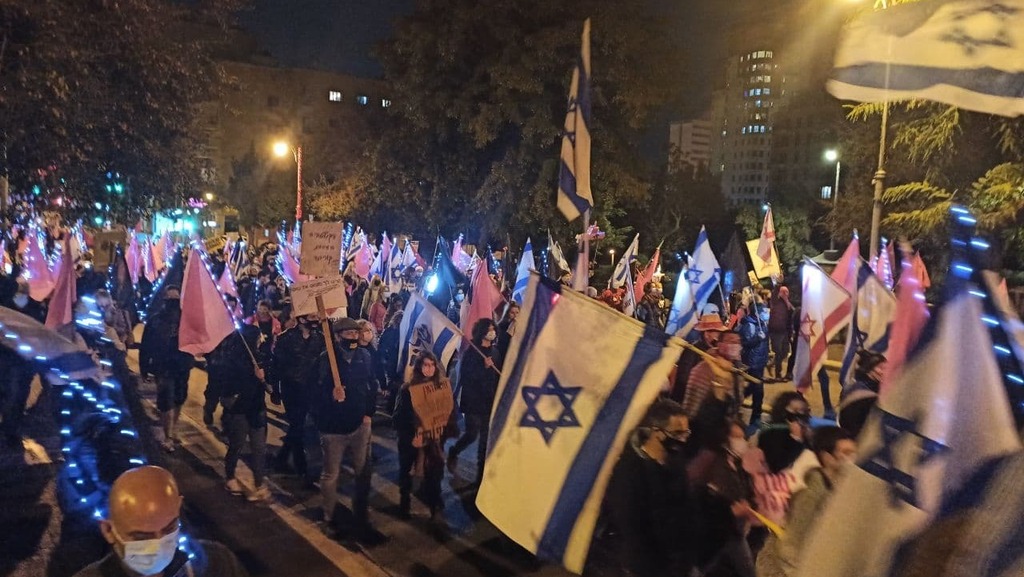 המחאה בירושלים, הערב