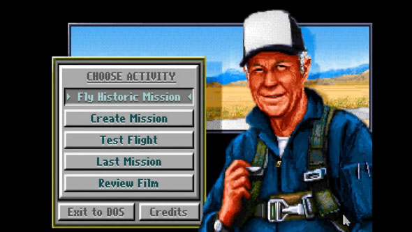 משחק המחשב הכי מפורסם של ייגר, Chuck Yeager's Air Combat