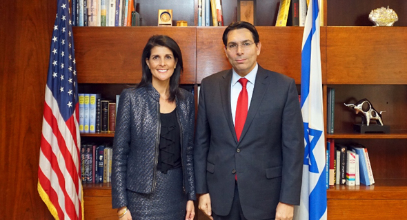 Danny Danon and Nikki Hayley. Photo: US Embassy Photographer