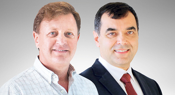 The founders of OrCam and Mobileye, Amnon Shashua (right) and Ziv Aviram. Photo: Tommy Harpaz