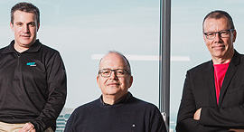 The three co-founders of different unicorns give advice. Photo: Tommy Harpaz